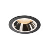 NUMINOS, encastré de plafond intérieur, 55°, noir/chrome, LED, 2700K