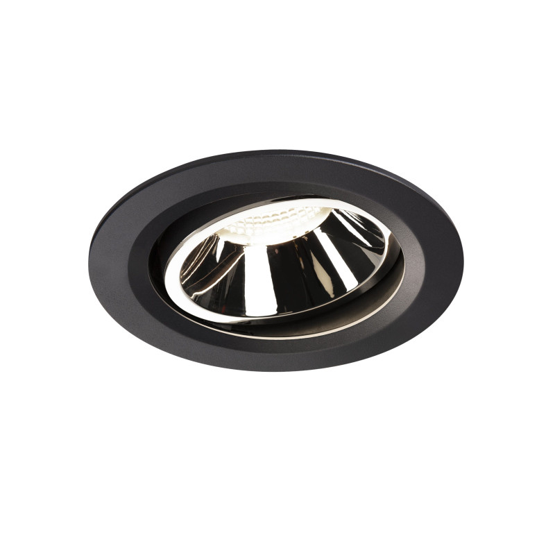 NUMINOS, encastré de plafond intérieur, 55°, noir/chrome, LED, 4000K, orientable