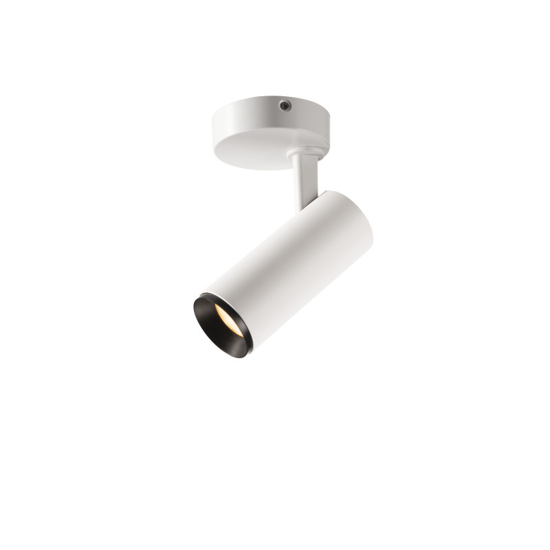 NUMINOS, plafonnier intérieur, 24°, blanc/noir, LED, 10,42W, 2700K, variable Triac