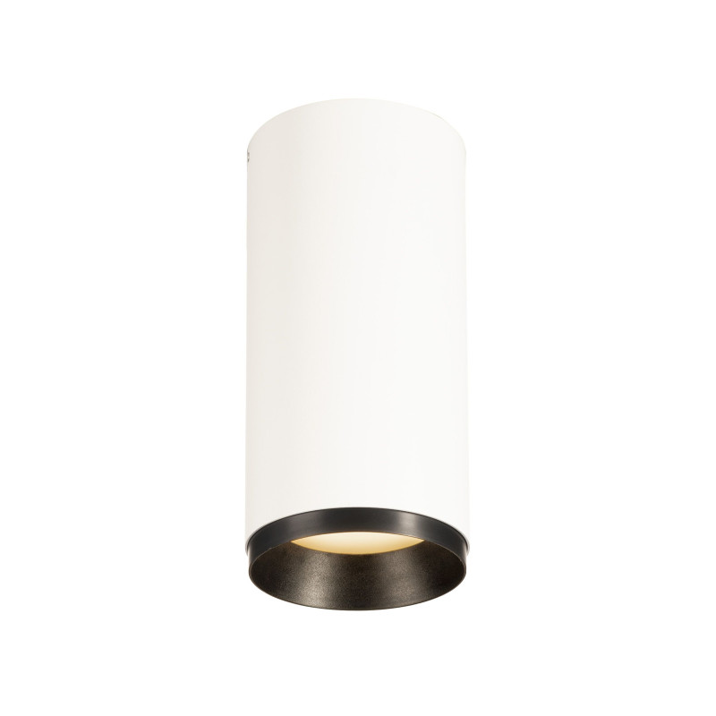 NUMINOS, plafonnier intérieur, 24°, blanc/noir, LED, 20,1W, 3000K, variable Triac