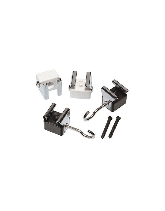 Apollo supports muraux 4 pieces, noirs