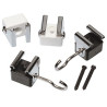Apollo supports muraux 4 pieces, noirs