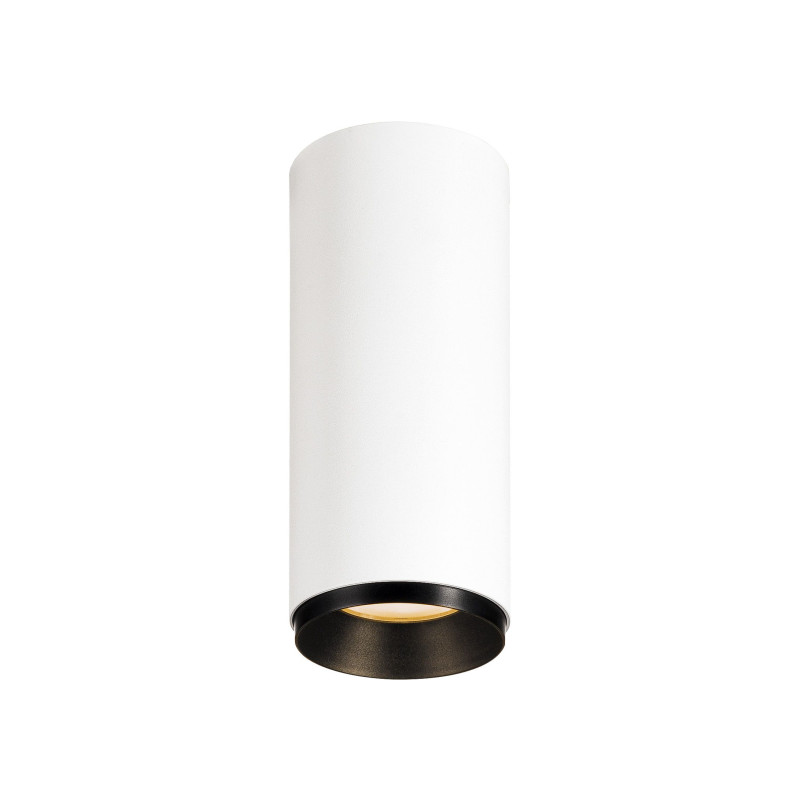 NUMINOS, plafonnier intérieur, 60°, blanc/noir, LED, 10,42W, 3000K, variable Triac