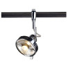Easytec ii, chrome/noir, spot yoki es111 avec anneau deco, chrome