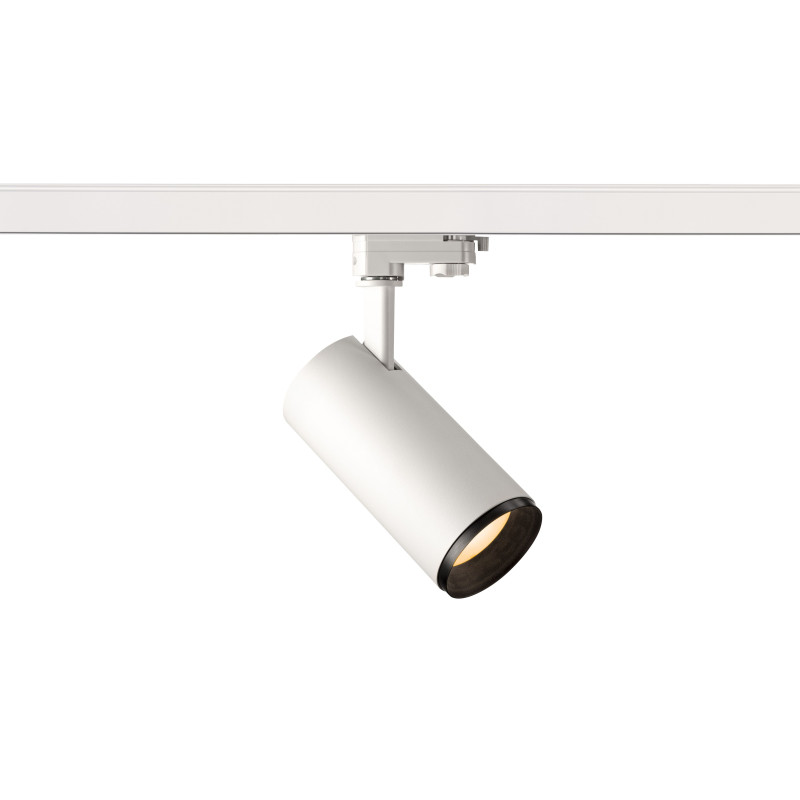 NUMINOS, spot pour rail 3 allumages, intérieur, 24°, blanc/noir, LED, 20,1W, 2700K, variable Triac