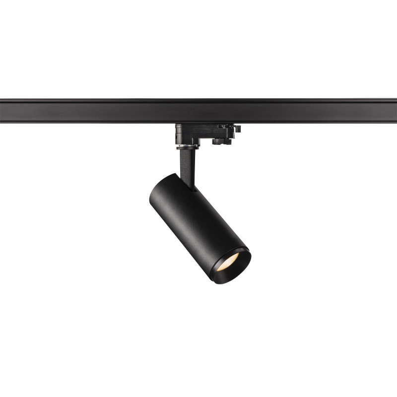 NUMINOS, spot pour rail 3 allumages, intérieur, 24°, noir, LED, 10,42W, 2700K, variable Triac