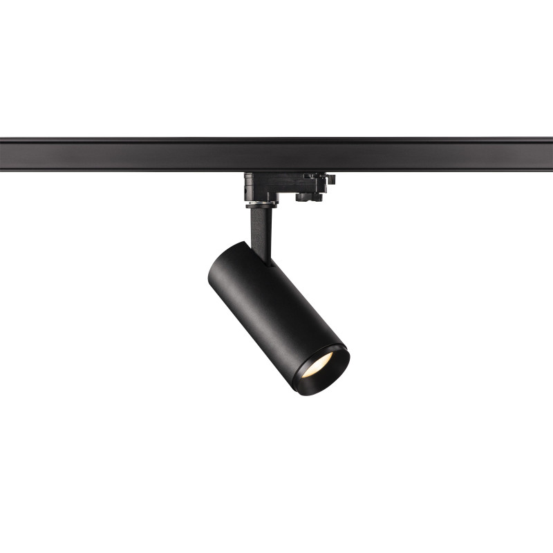 NUMINOS, spot pour rail 3 allumages, intérieur, 36°, noir, LED, 10,42W, 3000K, variable Triac