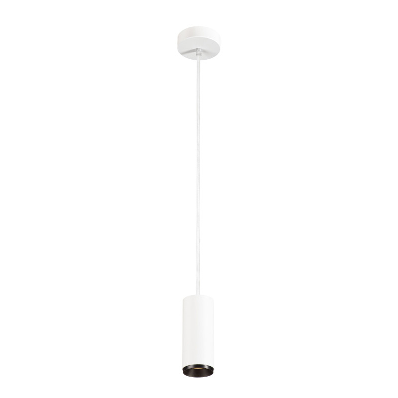 NUMINOS, suspension intérieure, 24°, blanc/noir, LED, 10,42W, 3000K, variable Triac