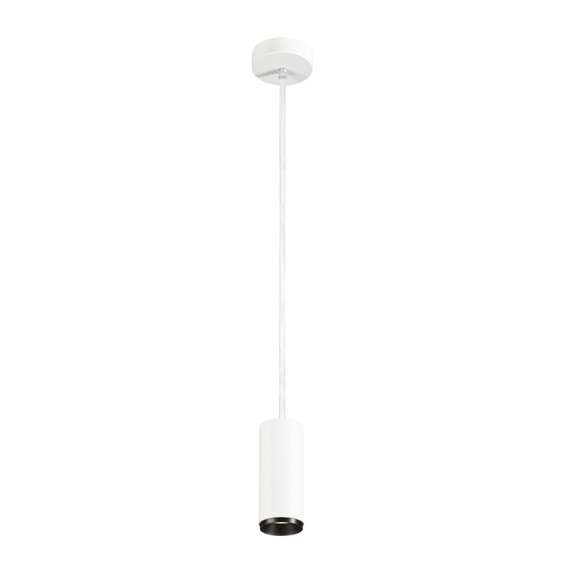NUMINOS, suspension intérieure, 60°, blanc/noir, LED, 10,42W, 4000K, variable Dali