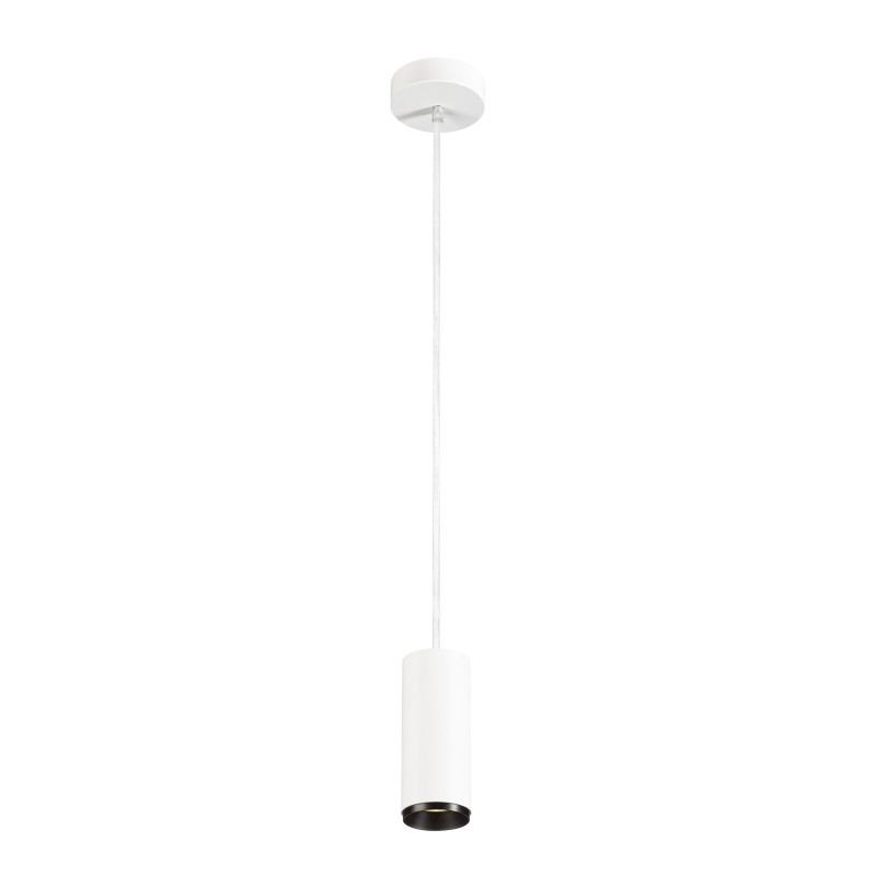NUMINOS, suspension intérieure, 60°, blanc/noir, LED, 10,42W, 4000K, variable Triac