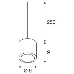 OCULUS, suspension intérieure, blanc, LED, 10,5W, 2000-3000K, Dim to warm