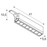 SIGHT MOVE, spot pour rail 3 allumages, intérieur, noir, LED, 26W, 3000K