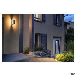 BOOKAT, applique ext, anthracite, LED, 15W, 3000/4000K, IP65, interrupteur CCT