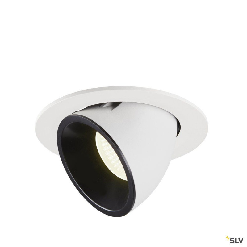 NUMINOS® GIMBLE L, encastré de plafond int, 55°, blanc/noir, LED, 25,4W, 4000K