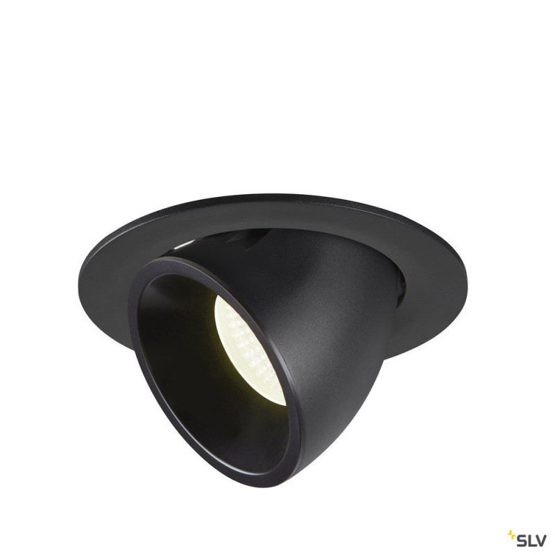 NUMINOS® GIMBLE L, encastré de plafond intérieur, 20°, noir, LED, 25,4W, 4000K