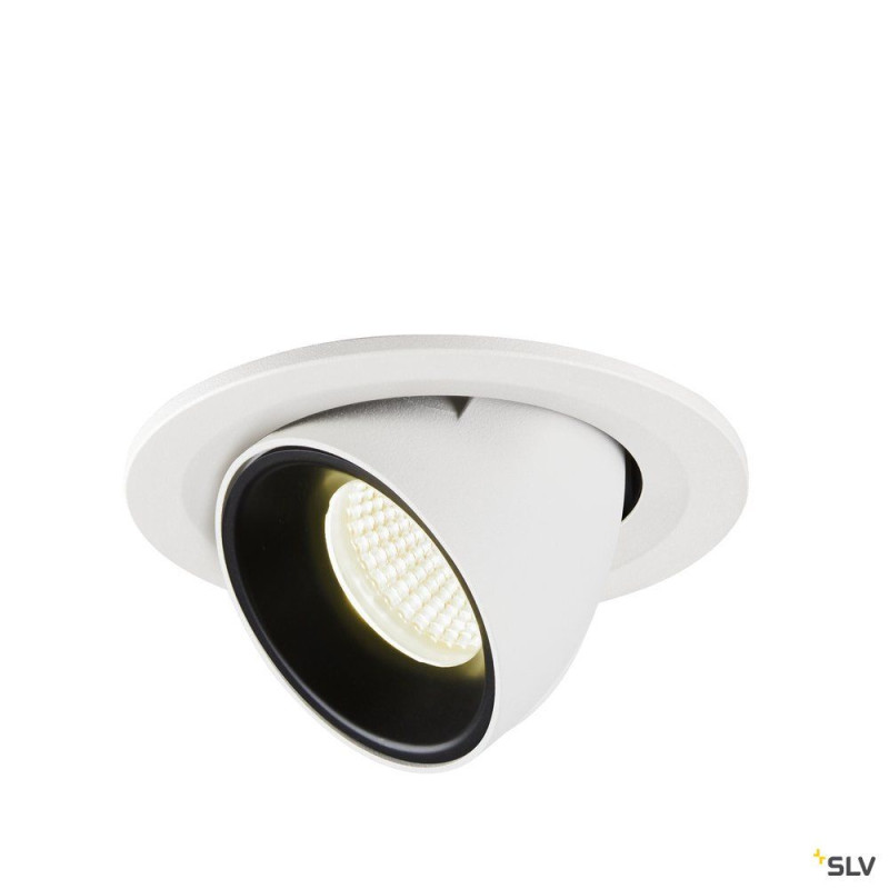 NUMINOS® GIMBLE S, encastré de plafond int, 20°, blanc/noir, LED, 8,6W, 4000K