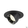 NUMINOS® GIMBLE S, encastré de plafond int, 40°, noir/chrome, LED, 8,6W, 4000K