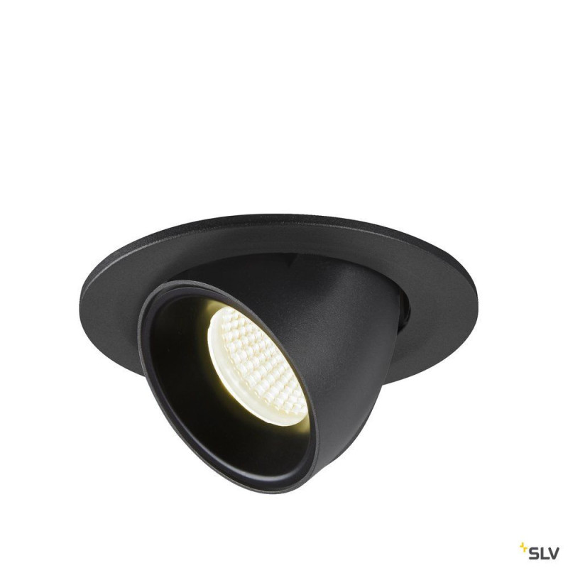 NUMINOS® GIMBLE S, encastré de plafond intérieur, 40°, noir, LED, 8,6W, 4000K