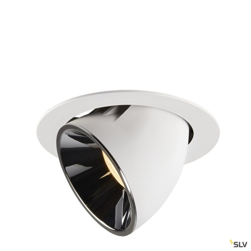 NUMINOS® GIMBLE XL, encastré plafond int, 55°, blanc/chrome, LED, 37,4W, 3000K