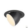 NUMINOS® GIMBLE XL, encastré de plafond int, 20°, noir/blanc, LED, 37,4W, 3000K