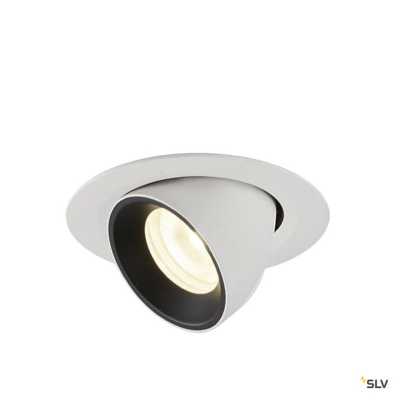 NUMINOS® GIMBLE XS, encastré de plafond int, 55°, blanc/noir, LED, 7W, 4000K