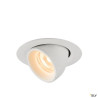 NUMINOS® GIMBLE XS, encastré de plafond intérieur, 40°, blanc, LED, 7W, 2700K