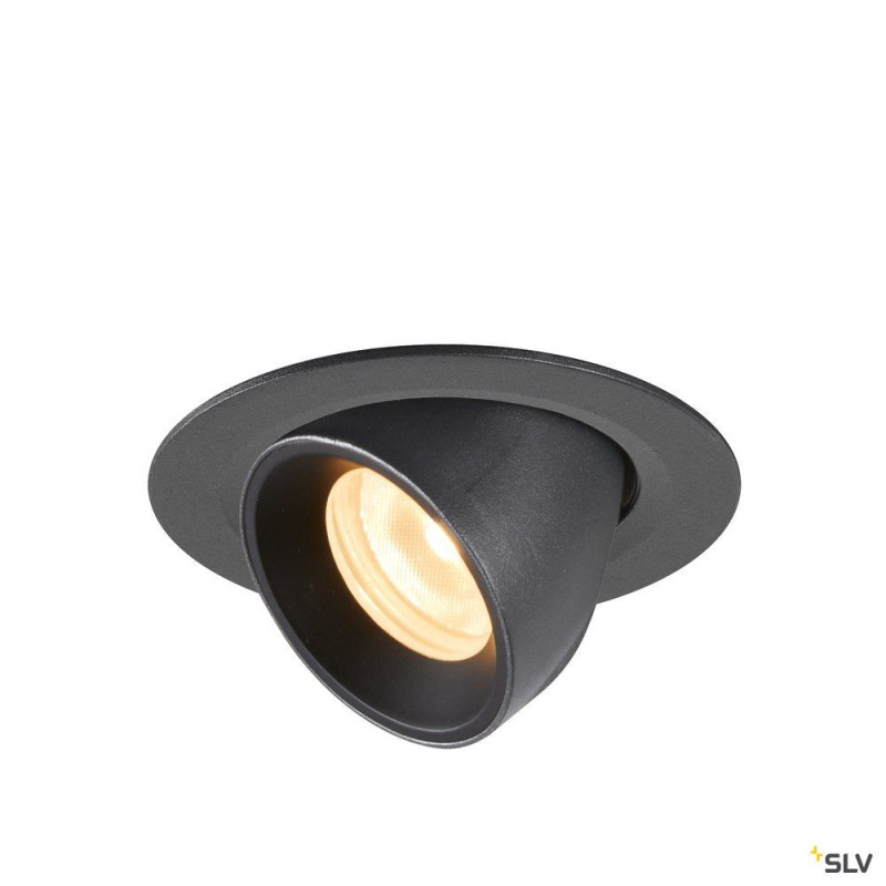 NUMINOS® GIMBLE XS, encastré de plafond intérieur, 40°, noir, LED, 7W, 3000K