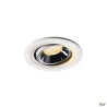 NUMINOS® MOVE S, encastré plafond orientable, 55°, blanc/chrome, LED 8,6W 2700K