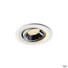 NUMINOS® MOVE S, encastré plafond orientable, 40°, blanc/chrome, LED 8,6W 3000K