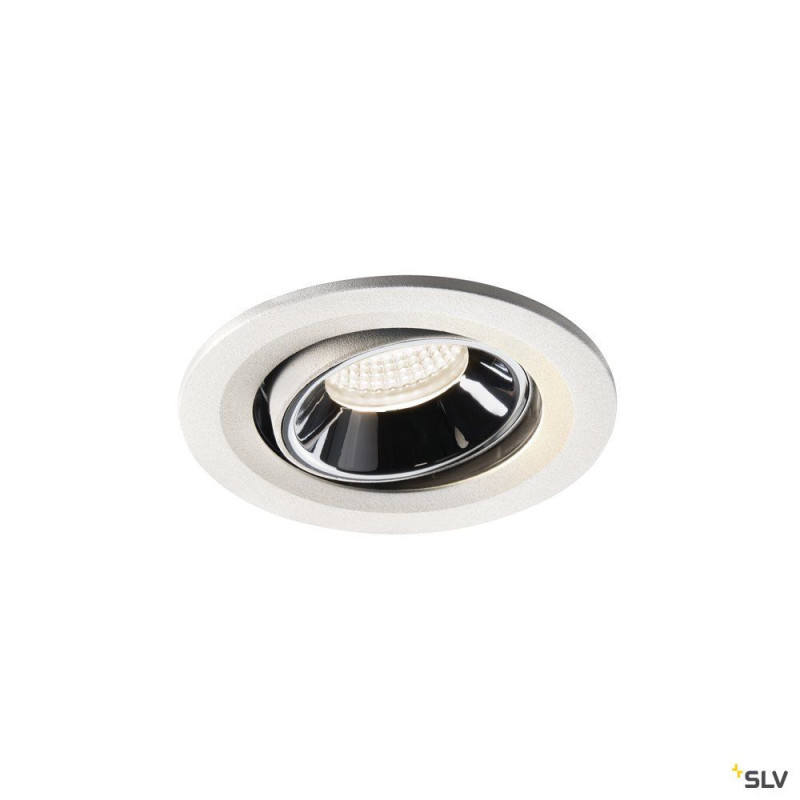 NUMINOS® MOVE S, encastré plafond orientable, 40°, blanc/chrome, LED 8,6W 4000K