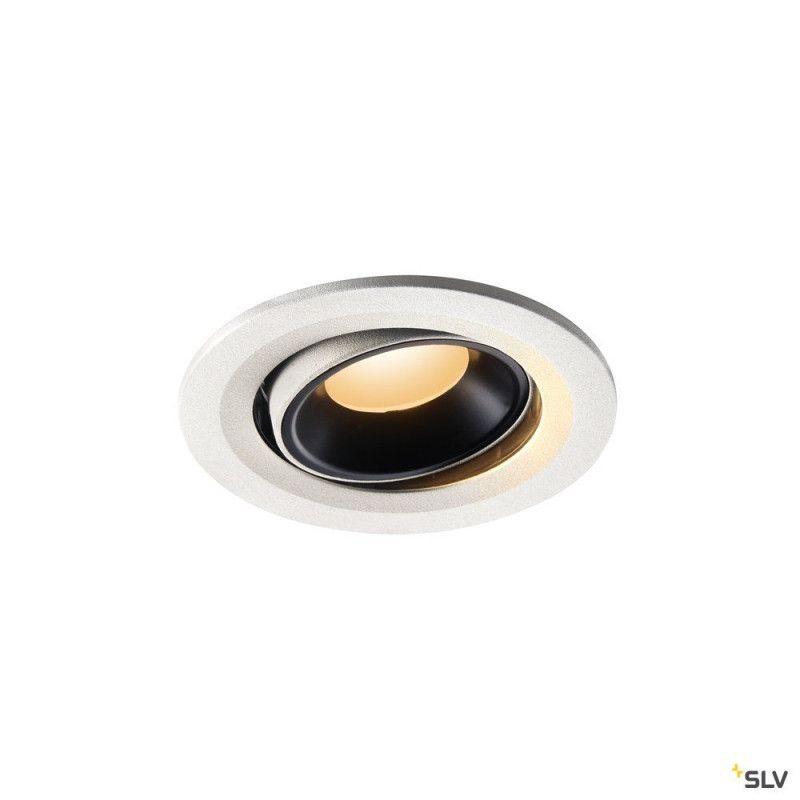 NUMINOS® MOVE S, encastré plafond orientable, 40°, blanc/noir, LED, 8,6W, 2700K