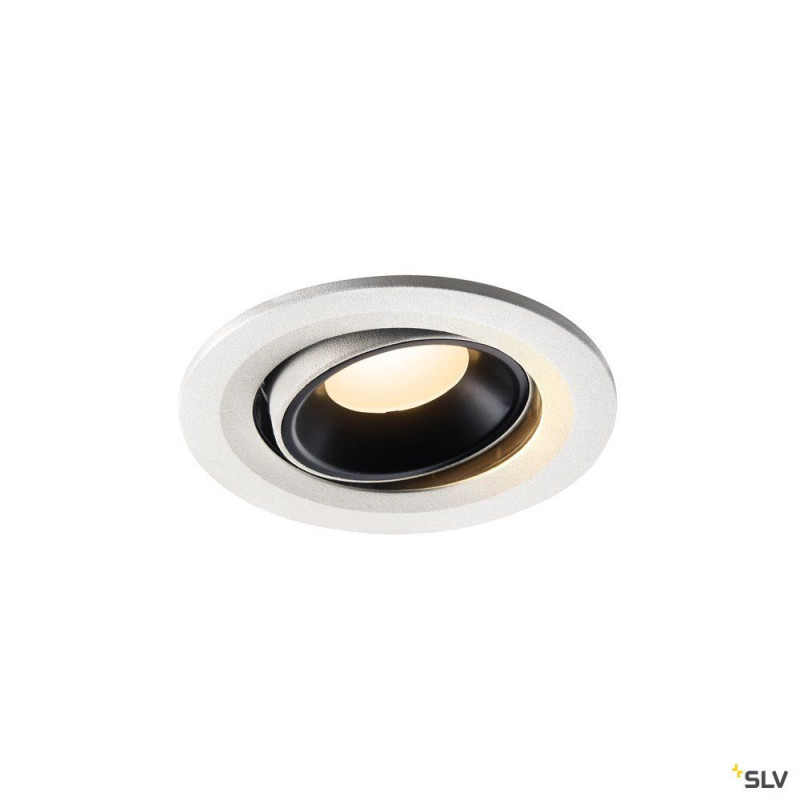 NUMINOS® MOVE S, encastré plafond orientable, 55°, blanc/noir, LED, 8,6W, 3000K
