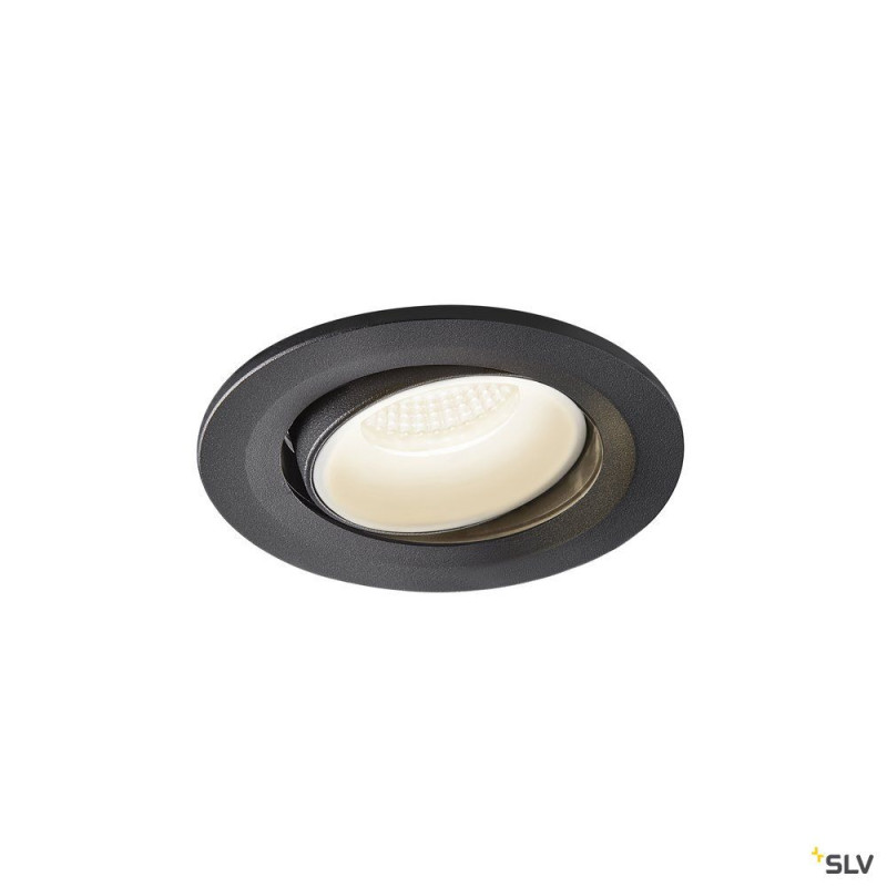 NUMINOS® MOVE S, encastré plafond orientable, 20°, noir/blanc, LED, 8,6W, 4000K