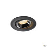NUMINOS® MOVE S, encastré plafond orientable, 20°, noir/chrome, LED, 8,6W, 3000K