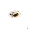 NUMINOS® MOVE XS, encastré plafond orientable, 20°, blanc/chrome, LED, 7W, 2700K