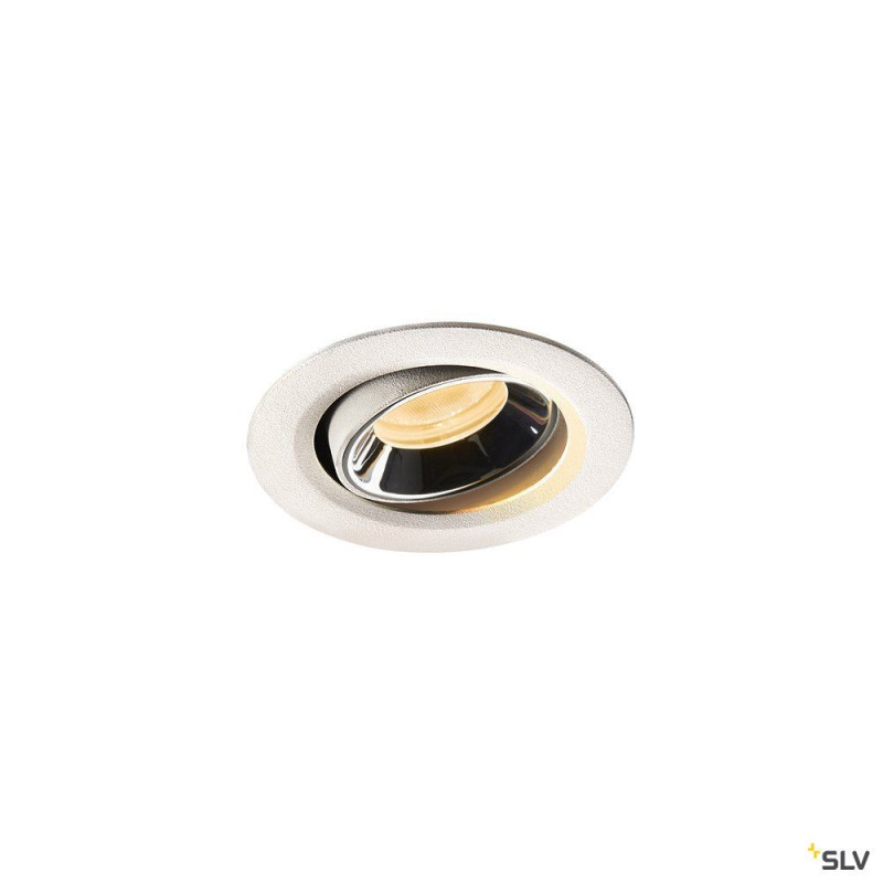 NUMINOS® MOVE XS, encastré plafond orientable, 20°, blanc/chrome, LED, 7W, 3000K