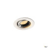 NUMINOS® MOVE XS, encastré plafond orientable, 55°, blanc/chrome, LED, 7W, 3000K