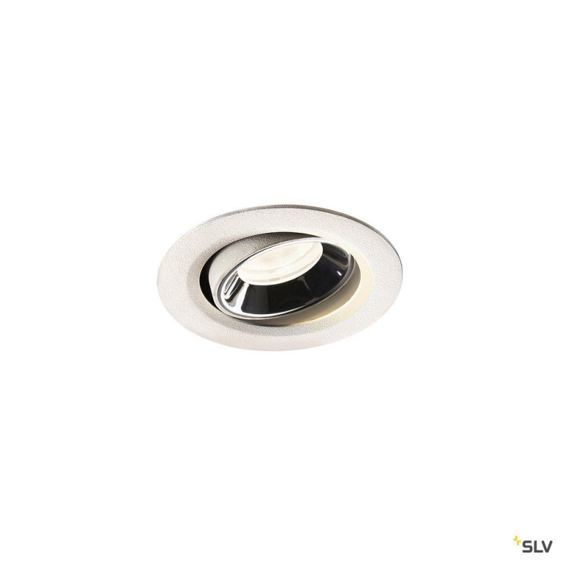 NUMINOS® MOVE XS, encastré plafond orientable, 40°, blanc/chrome, LED, 7W, 4000K