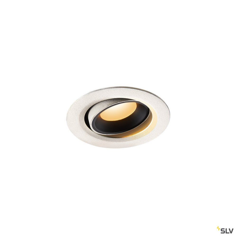 NUMINOS® MOVE XS, encastré plafond orientable, 20°, blanc/noir, LED, 7W, 2700K