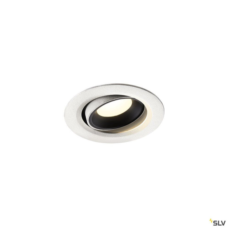 NUMINOS® MOVE XS, encastré plafond orientable, 20°, blanc/noir, LED, 7W, 4000K