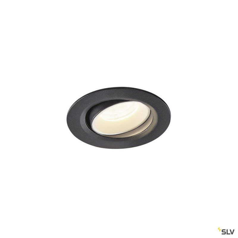 NUMINOS® MOVE XS, encastré plafond orientable, 55°, noir/blanc, LED, 7W, 4000K
