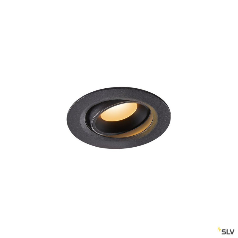 NUMINOS® MOVE XS, encastré plafond orientable, 55°, noir, LED, 7W, 2700K