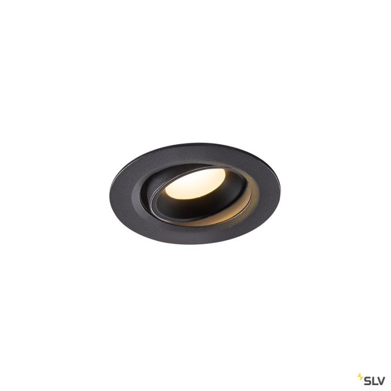 NUMINOS® MOVE XS, encastré plafond orientable, 55°, noir, LED, 7W, 3000K