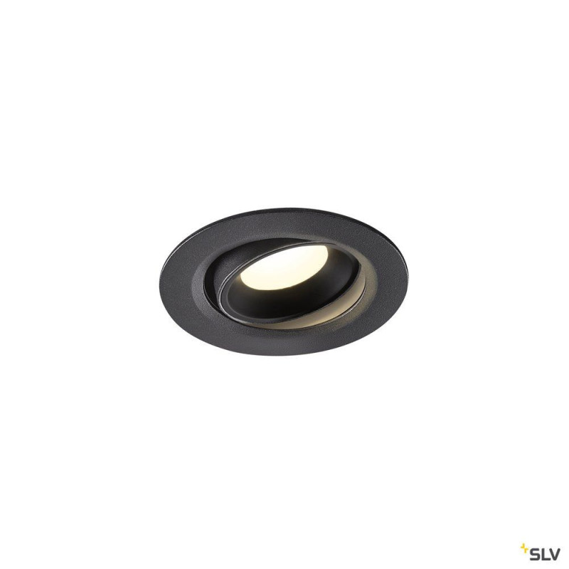 NUMINOS® MOVE XS, encastré plafond orientable, 55°, noir, LED, 7W, 4000K