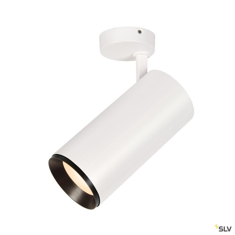 NUMINOS® XL, plafonnier orientable, 36°, blanc/noir, LED, 36W, 3000K, variable