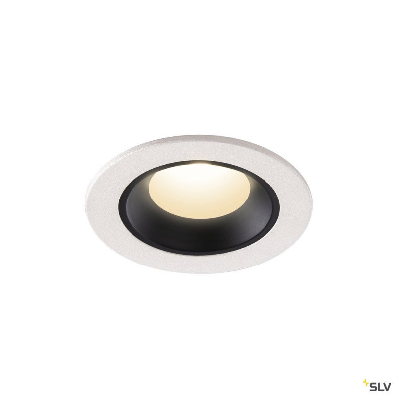 NUMINOS® XS, encastré de plafond int, 20°, blanc/noir, LED, 7W, 4000K, IP20/IP44