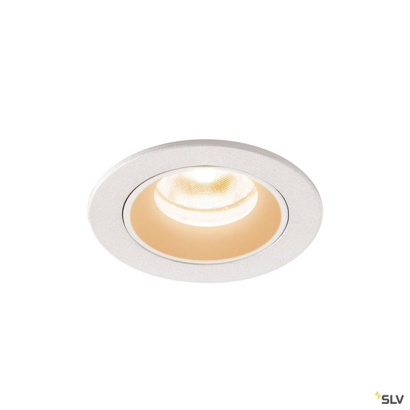 NUMINOS® XS, encastré de plafond int, 55°, blanc, LED, 7W, 2700K, IP20/IP44
