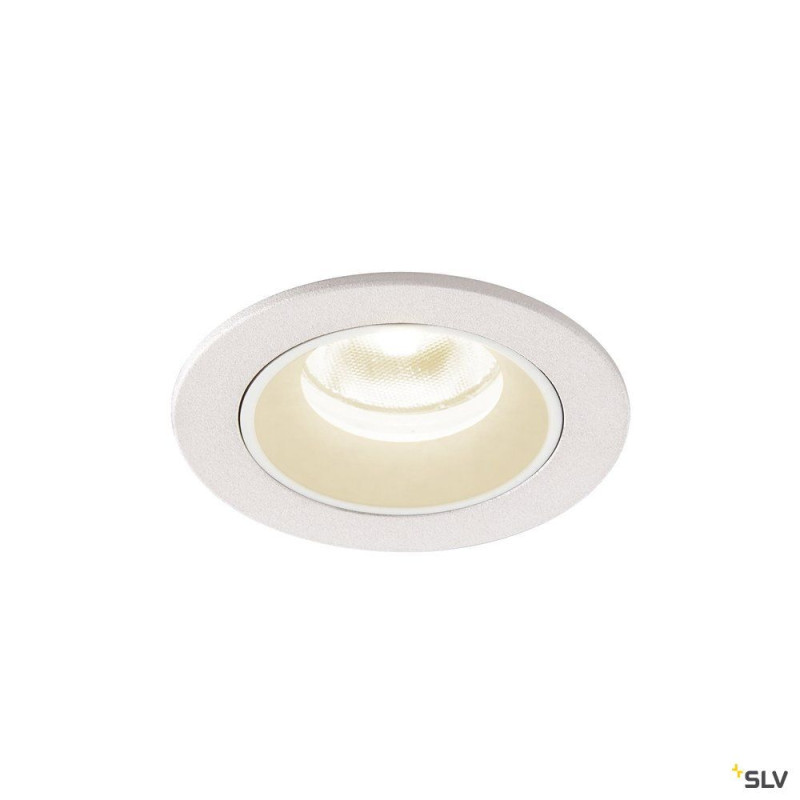 NUMINOS® XS, encastré de plafond int, 55°, blanc, LED, 7W, 4000K, IP20/IP44