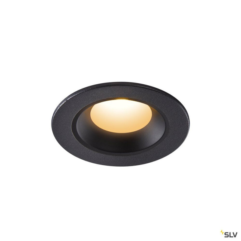 NUMINOS® XS, encastré de plafond intérieur, 20°, noir, LED, 7W, 2700K, IP20/IP44