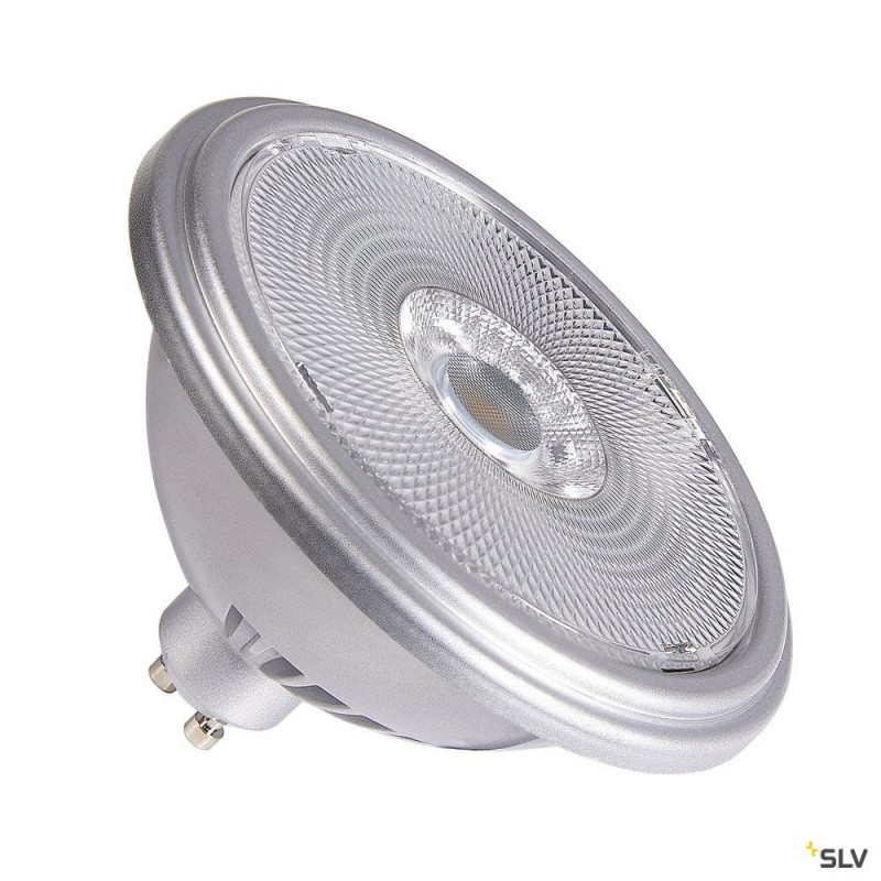 Source LED QPAR111, GU10, argent, 12,5W, 2700K, variable